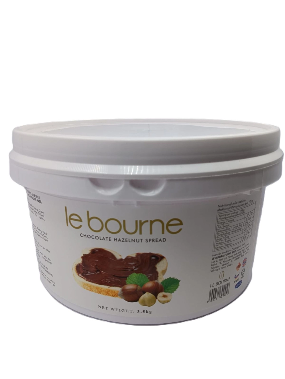 Le Bourne Hazelnut Chocolate Spread (3.5kg)